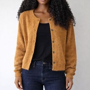 Butterscotch Fuzzy Cardigan